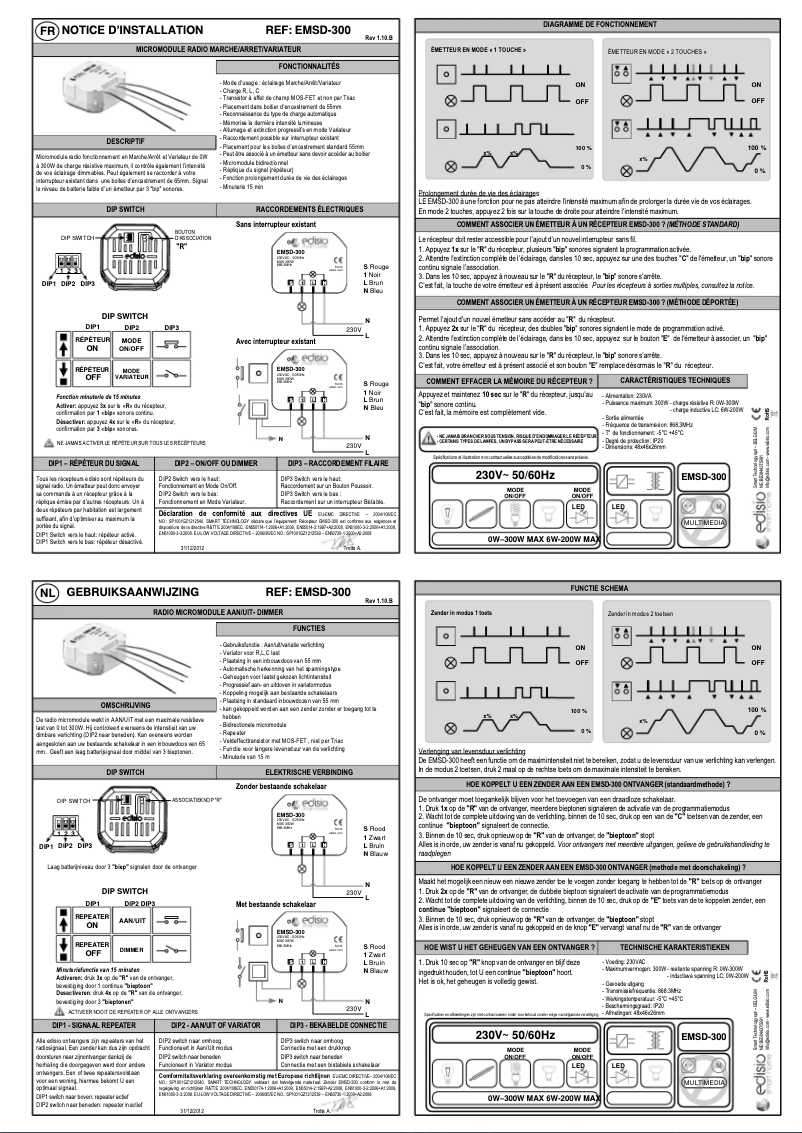 Página 1 del manual Manual de usuario Edisio EMSD-300