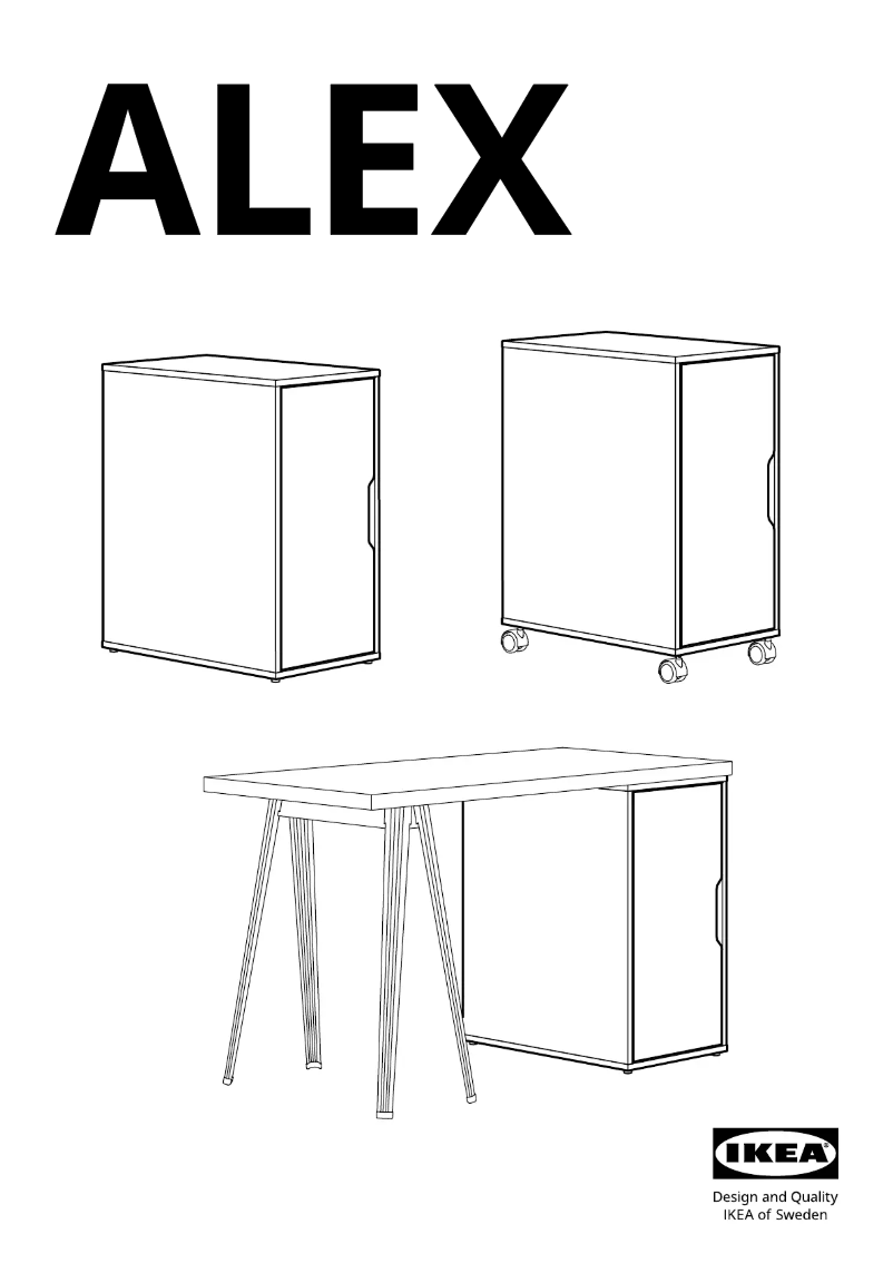 Página 1 del manual Manual de usuario Ikea ALEX 505.637.90
