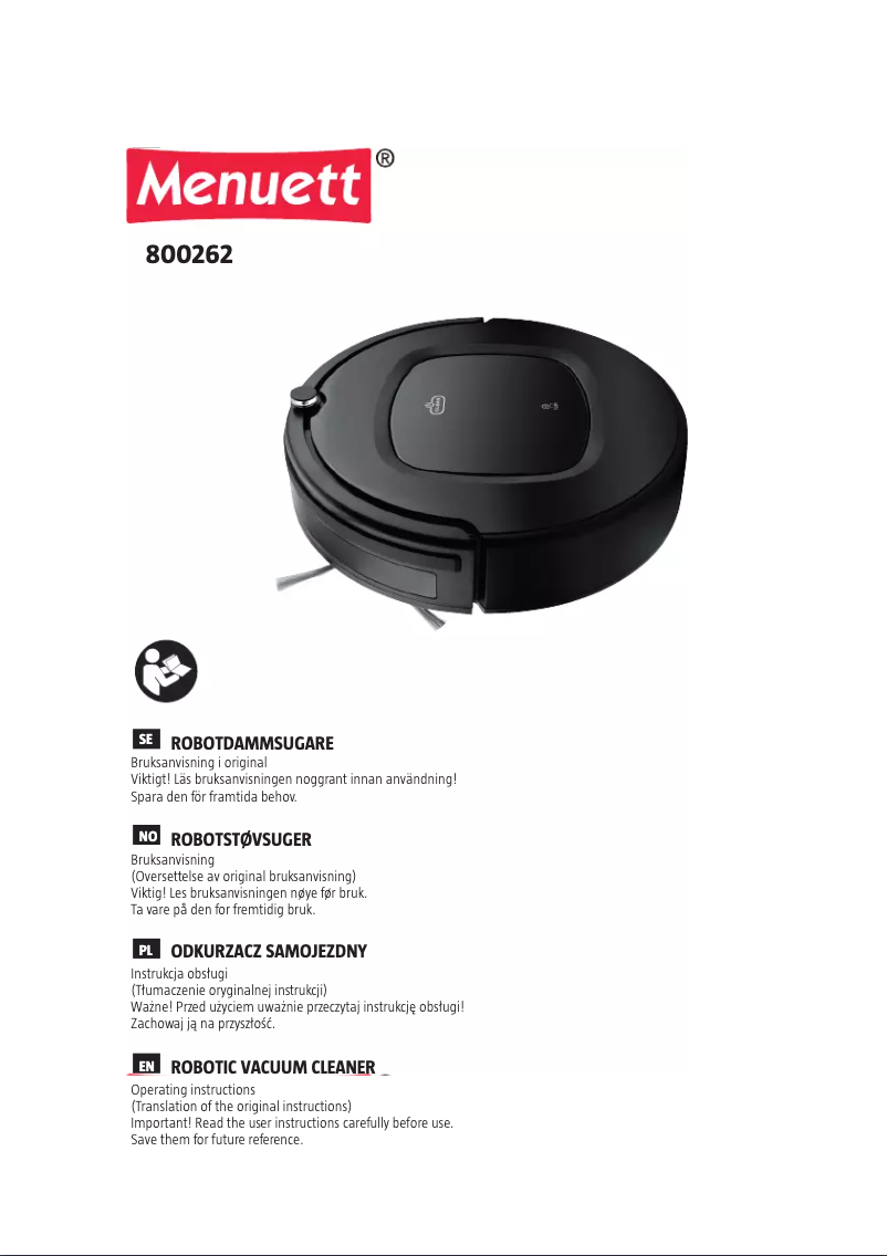 Página nº 1 - Manual de usuario Menuett 800-262