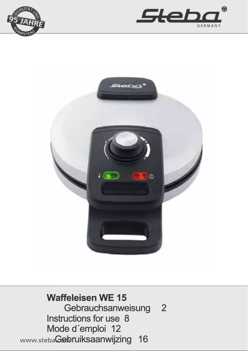 Página 1 del manual Manual de usuario Steba WE 15