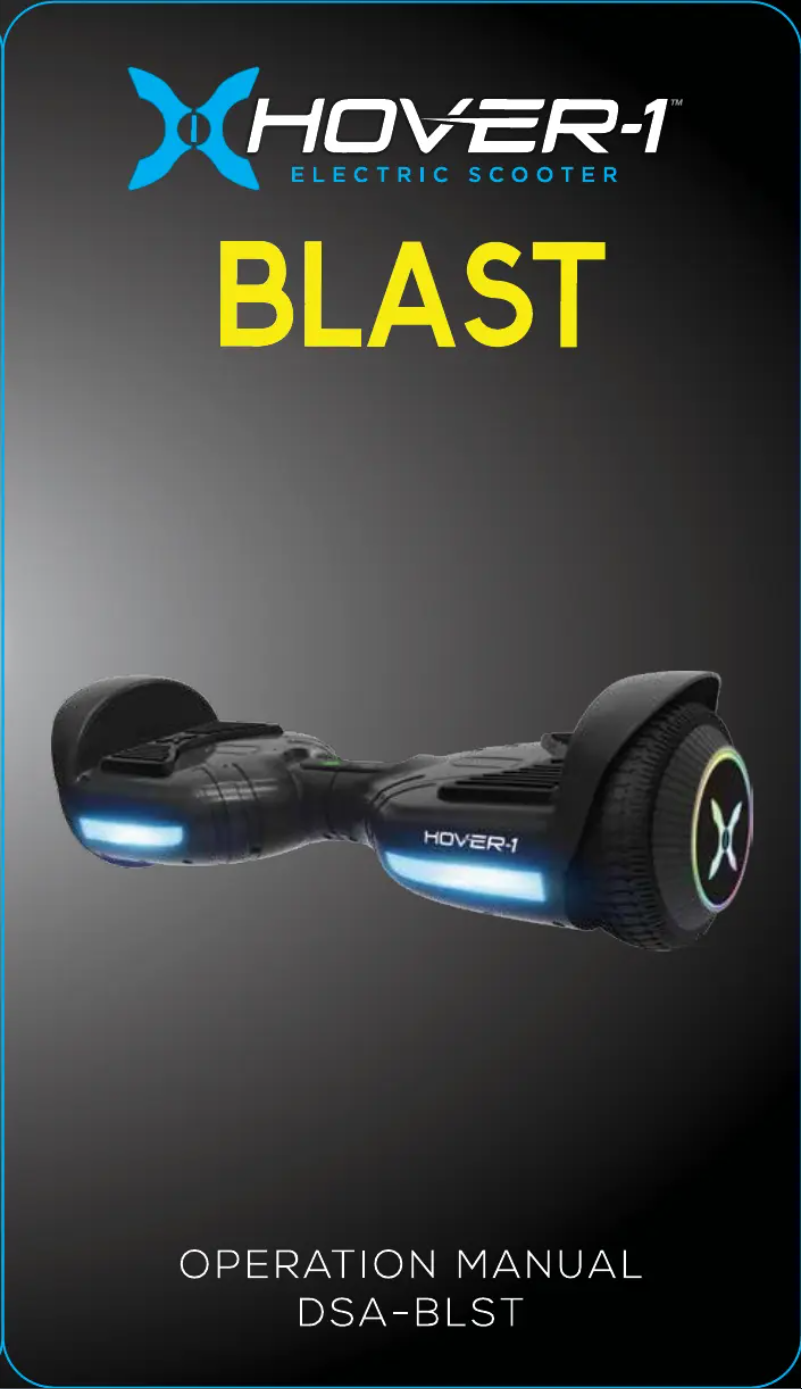 Imagen de la primera página del manual del dispositivo Blast