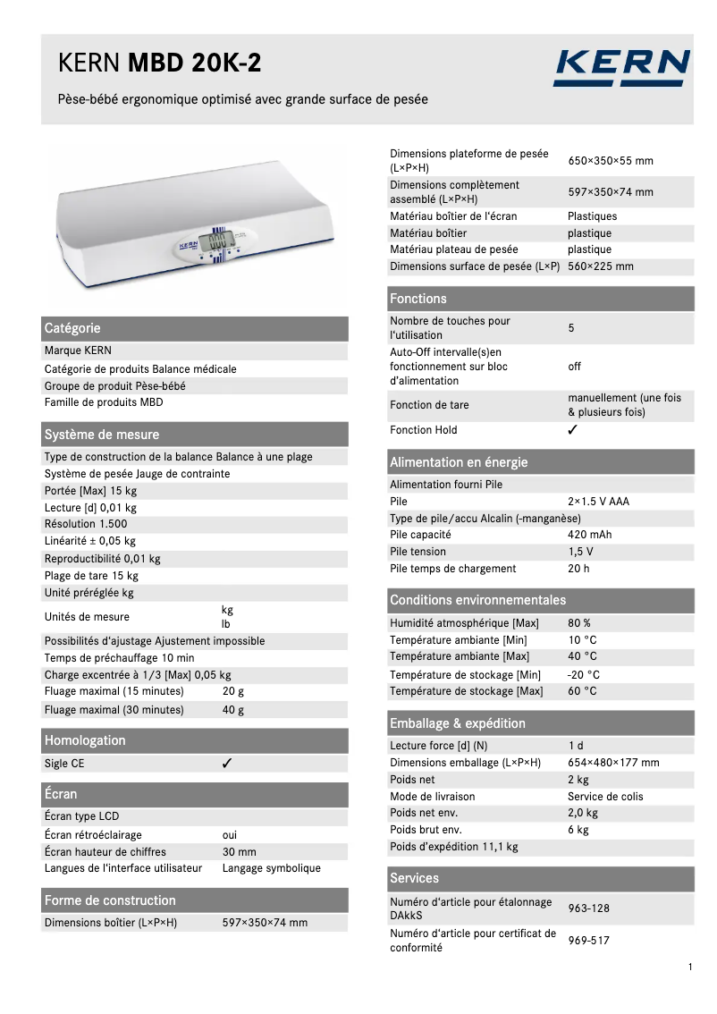 Imagen de la primera página del manual del dispositivo MBD 20K-2