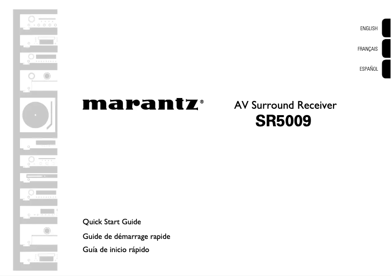 Página nº 1 - Guía de inicio rápido Marantz SR5009