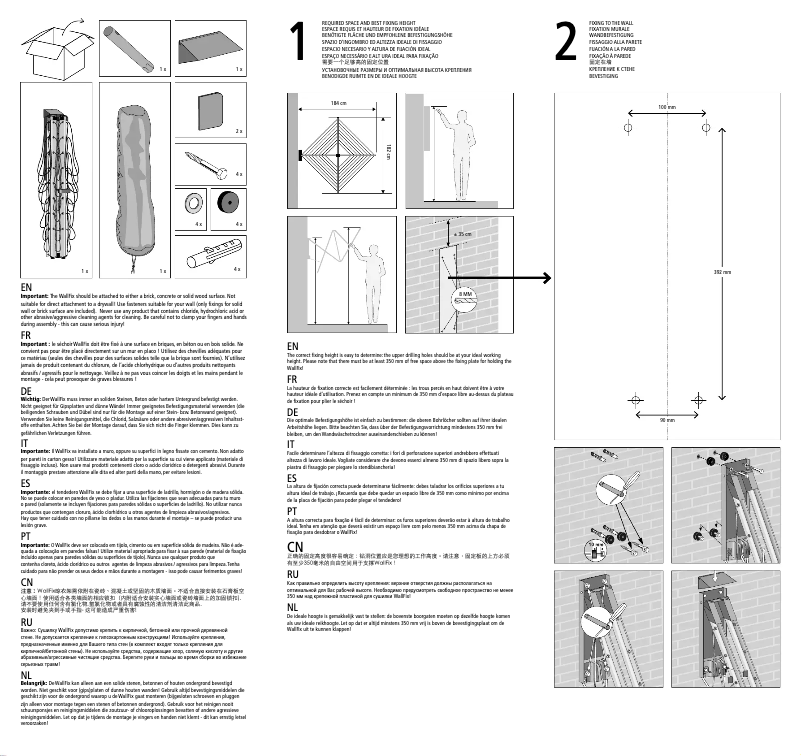 Imagen de la primera página del manual del dispositivo WallFix