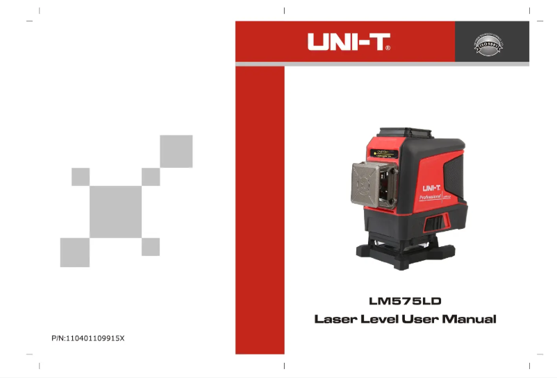 Página 1 del manual Manual de usuario Uni-T LM575LD