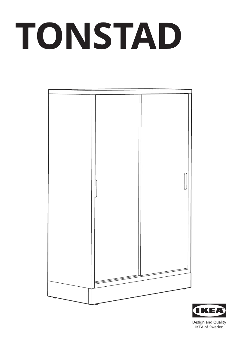 Página 1 del manual Manual de usuario Ikea TONSTAD 104.892.31