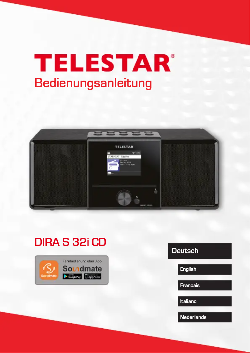 Página 1 del manual Manual de usuario Telestar DIRA S32i CD