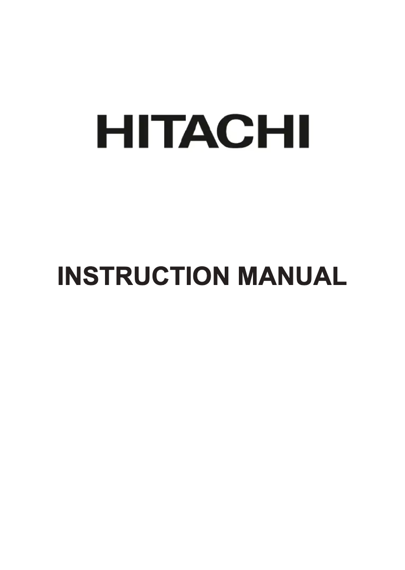 Página 1 del manual Manual de usuario Hitachi 50HAK5751