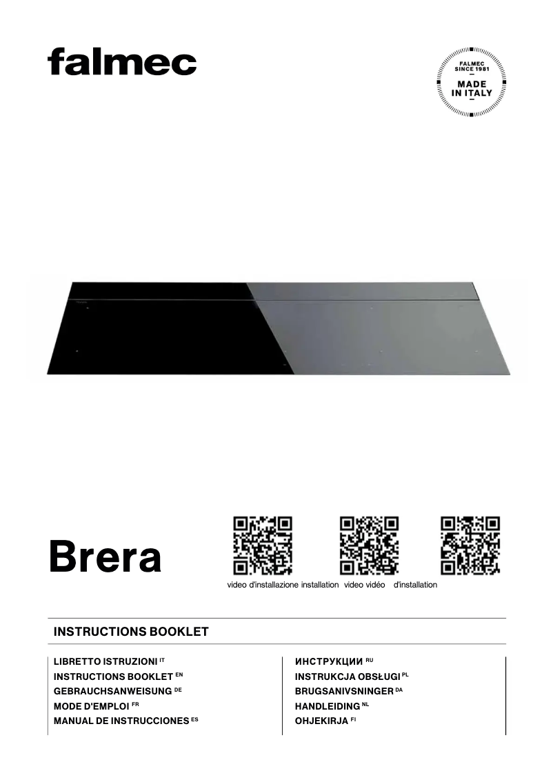Página 1 del manual Manual de usuario Falmec Brera