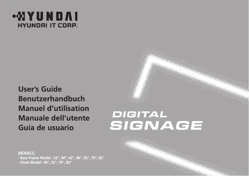 Página 1 del manual Manual de usuario Hyundai D465ML SP