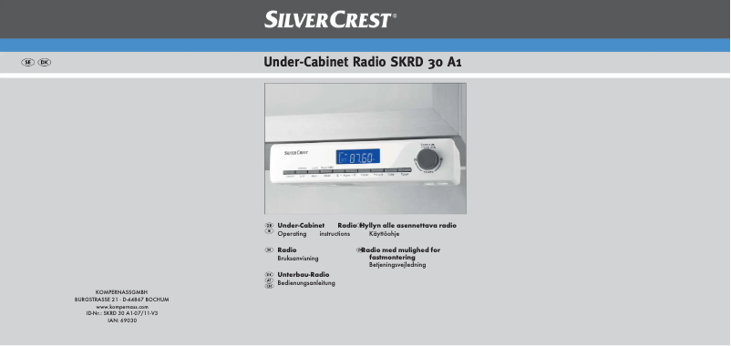 Imagen de la primera página del manual del dispositivo SKRD 30 A1