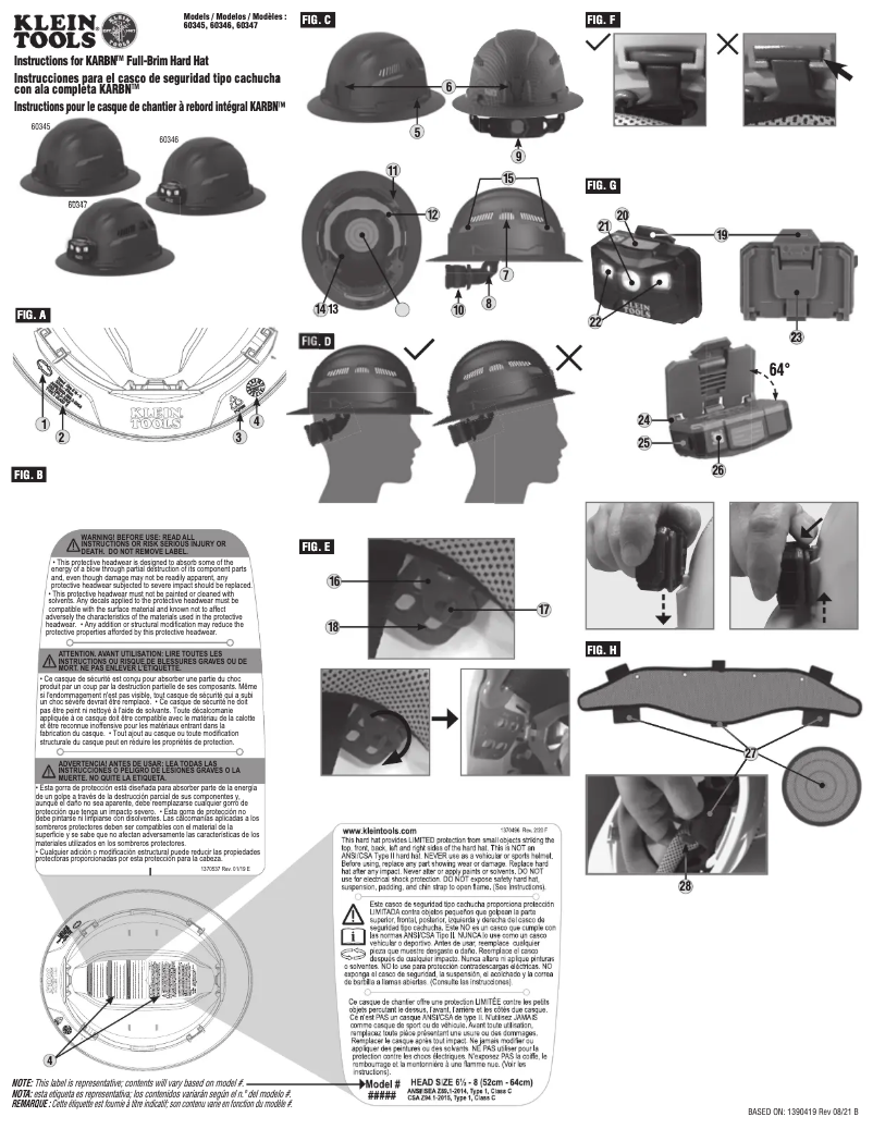 Página 1 del manual Manual de usuario Klein Tools 60346
