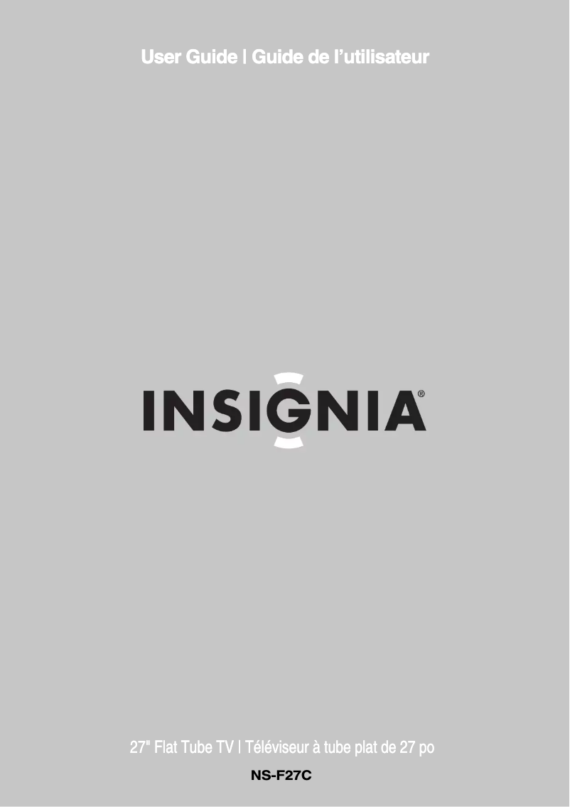 Página 1 del manual Manual de usuario Insignia NS-F27C