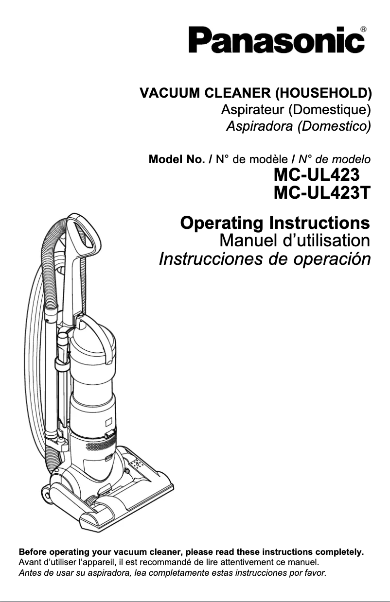 Imagen de la primera página del manual del dispositivo MC-UL423