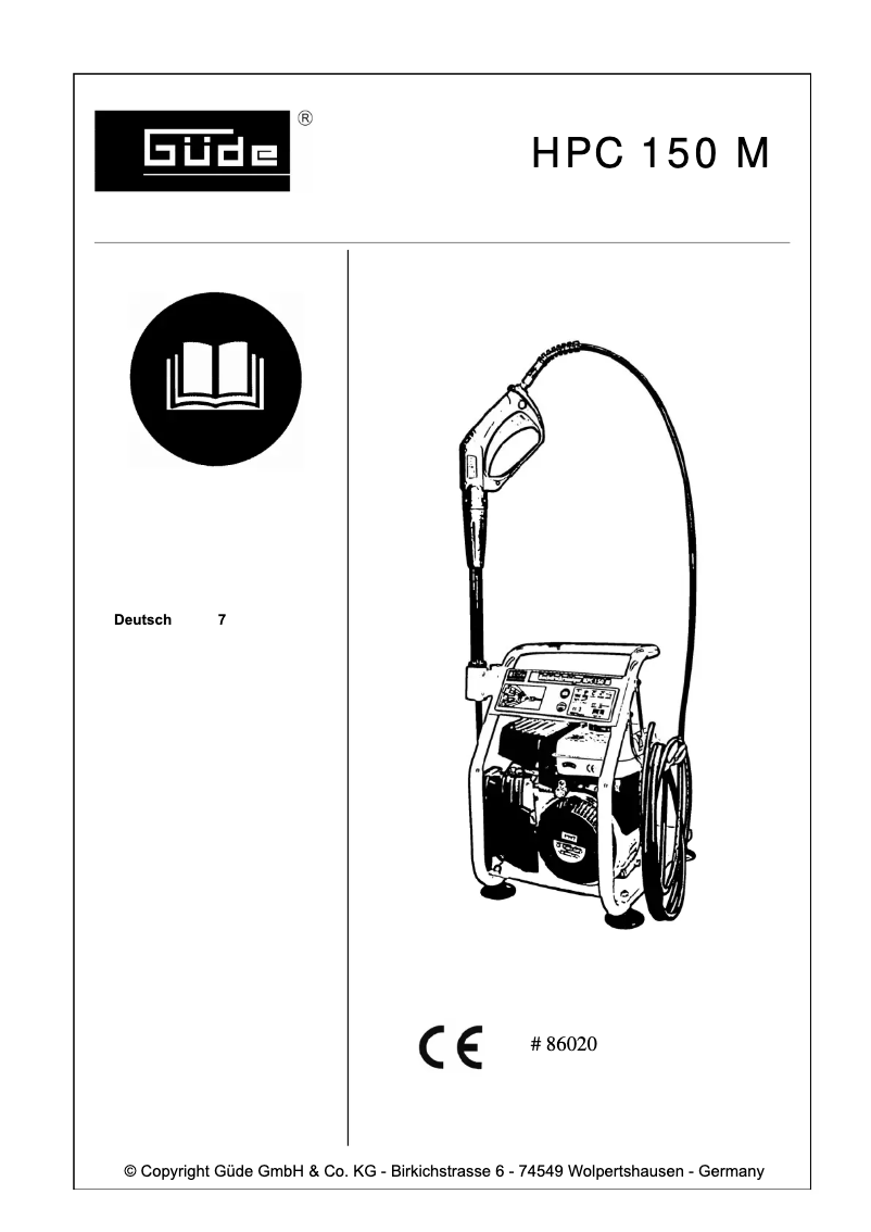 Página nº 1 - Manual de usuario Güde HPC 150 M