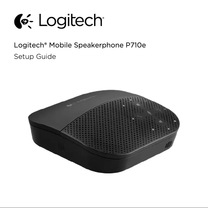 Página nº 1 - Manual de usuario Logitech Mobile Speakerphone P710e