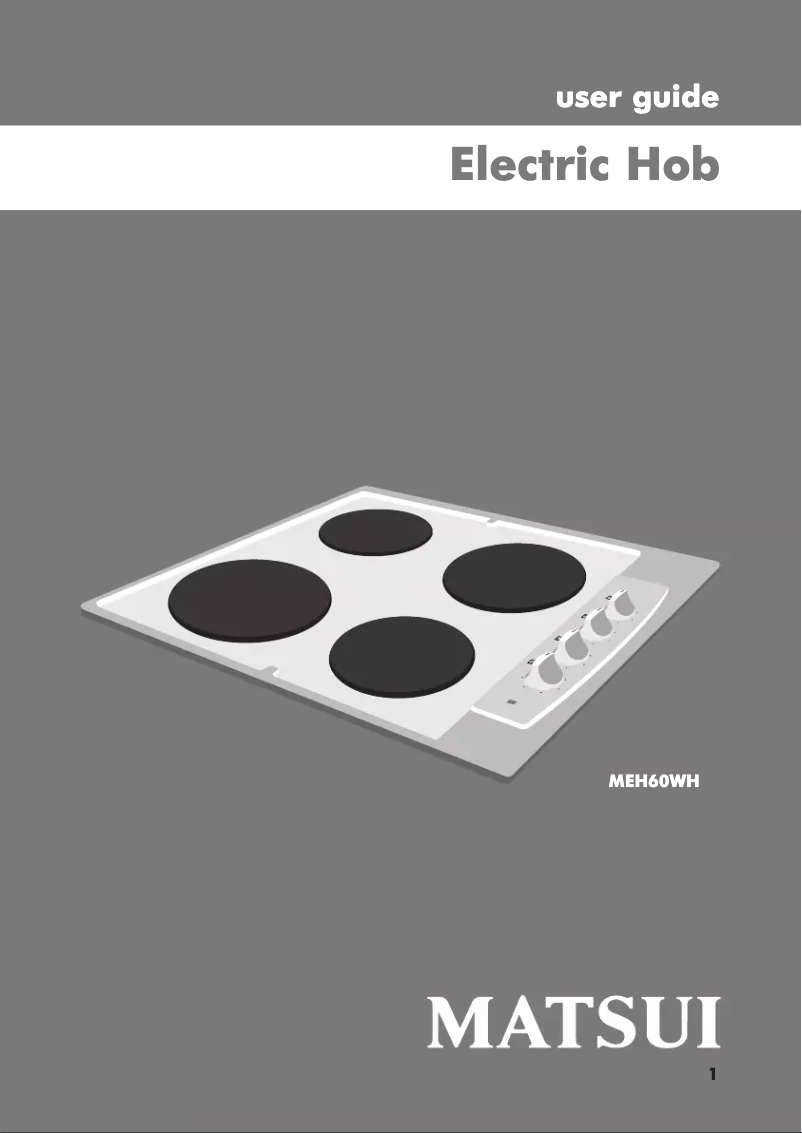 Imagen de la primera página del manual del dispositivo MEH60WH