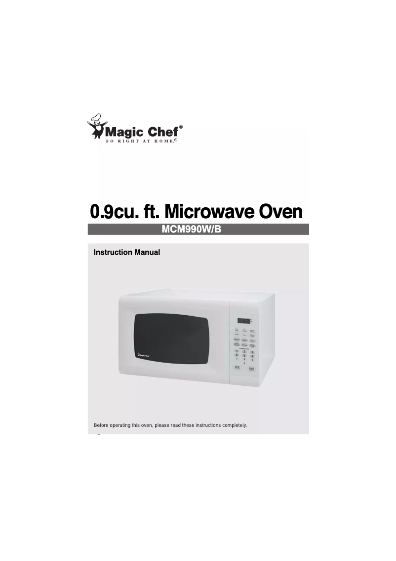 Imagen de la primera página del manual del dispositivo MCM990B