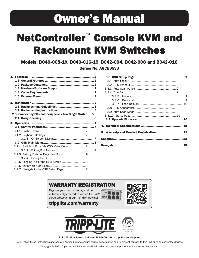Imagen de la primera página del manual del dispositivo B040-016-19