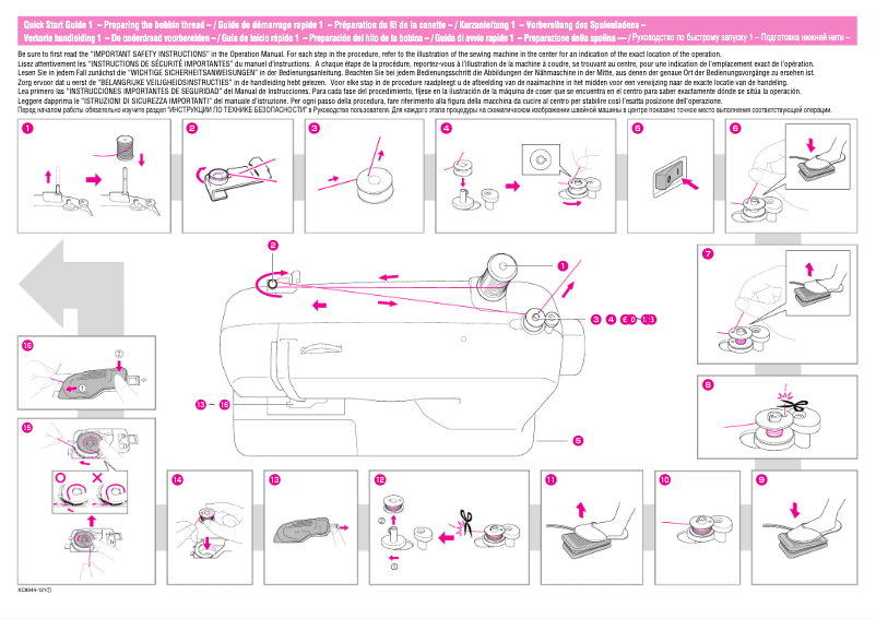 Página 1 del manual Guía de inicio rápido Brother MS-6