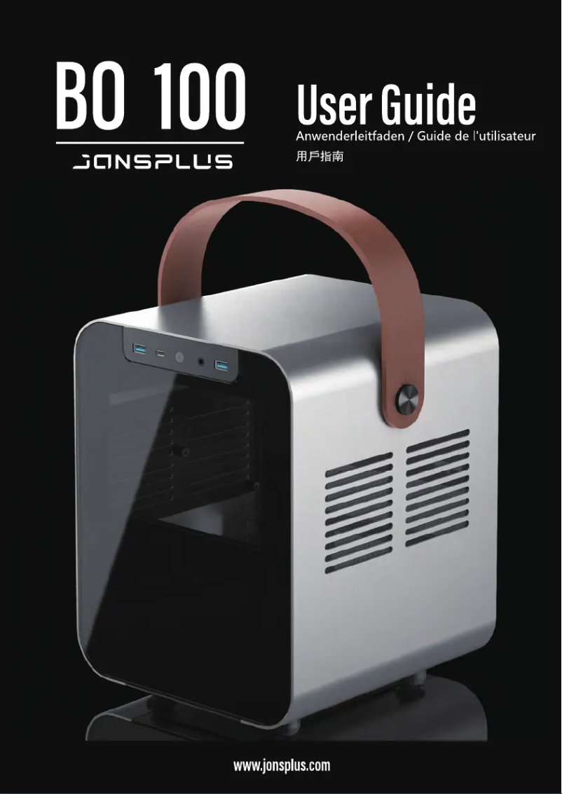 Imagen de la primera página del manual del dispositivo Jonsplus 100