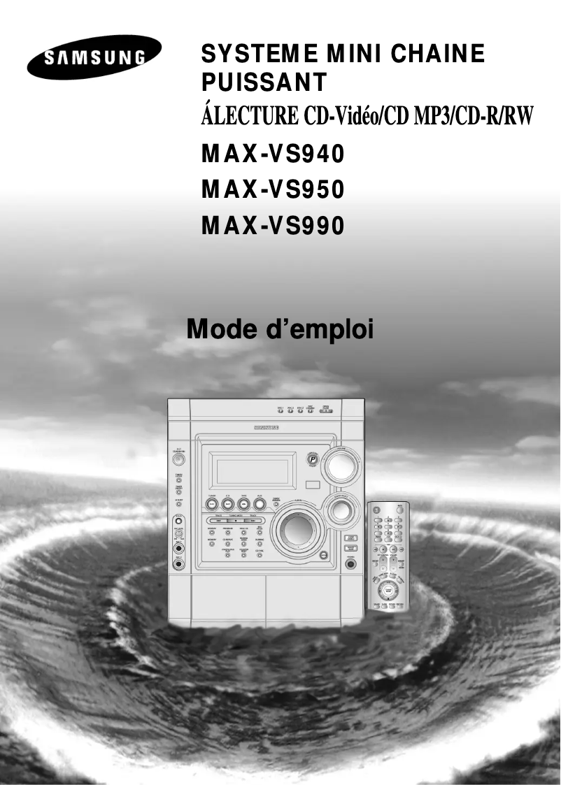 Página 1 del manual Manual de usuario Samsung MAX-VS990