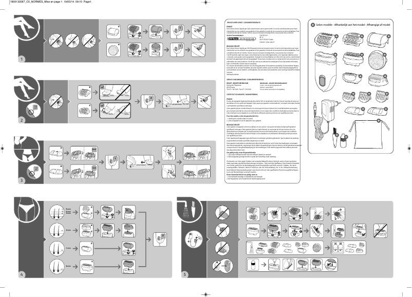 Imagen de la primera página del manual del dispositivo EP5605C0