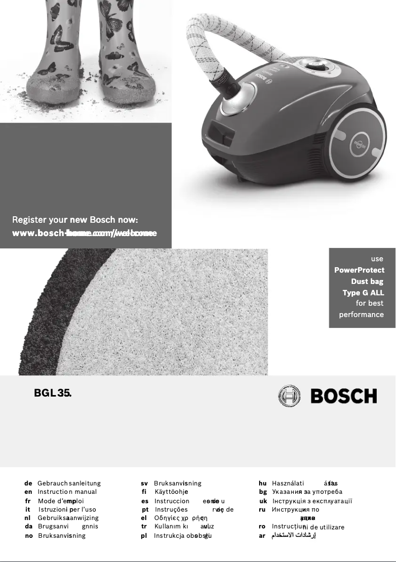 Página 1 del manual Manual de usuario Bosch BGL35112S