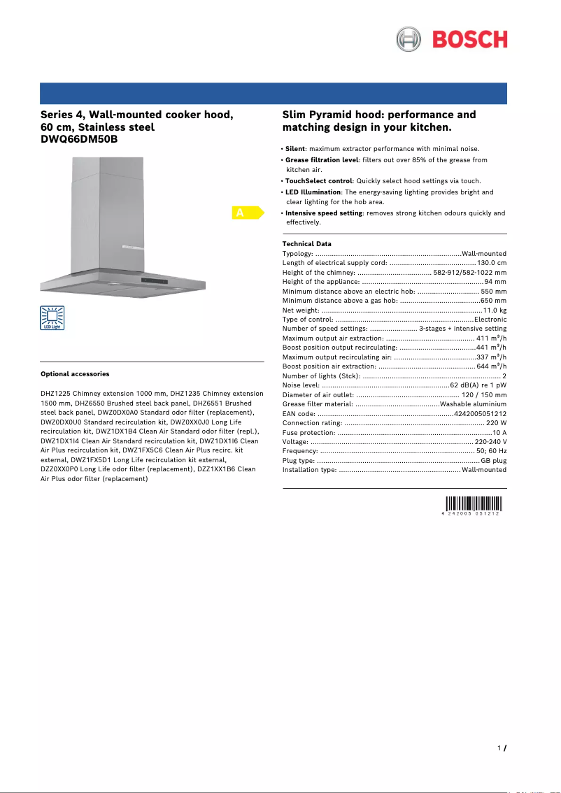 Imagen de la primera página del manual del dispositivo Serie 4 DWQ66DM50B