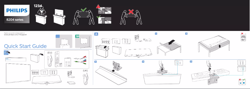 Imagen de la primera página del manual del dispositivo 50PUS8204