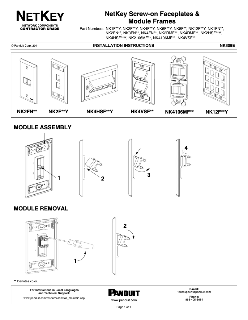 Imagen de la primera página del manual del dispositivo NK6FIWY