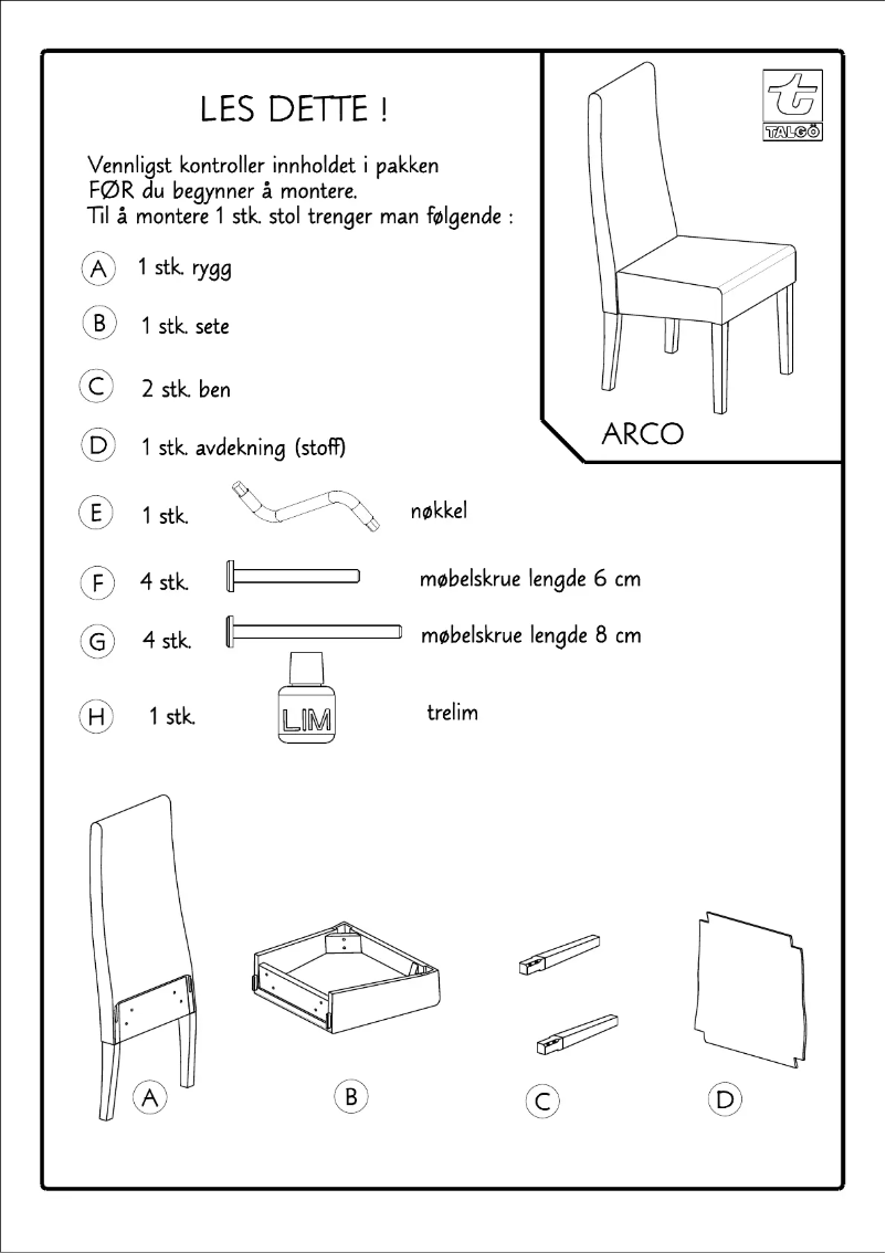 Imagen de la primera página del manual del dispositivo Arco