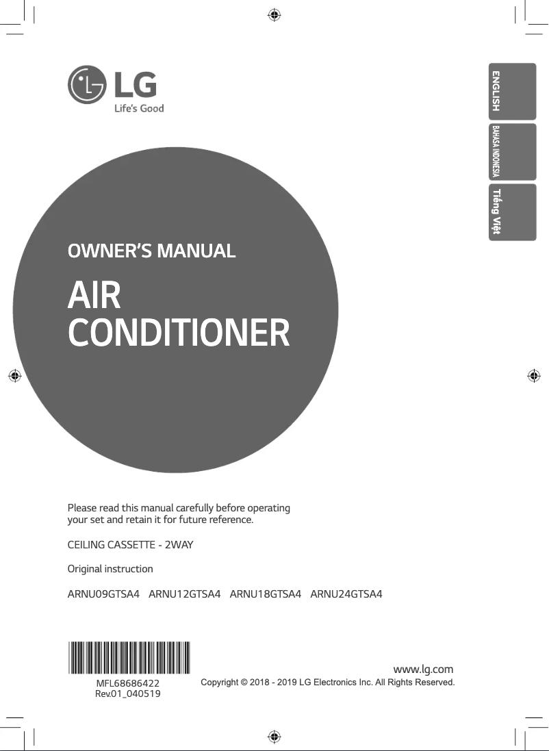 Página nº 1 - Manual de usuario LG ARNU24GTSA4