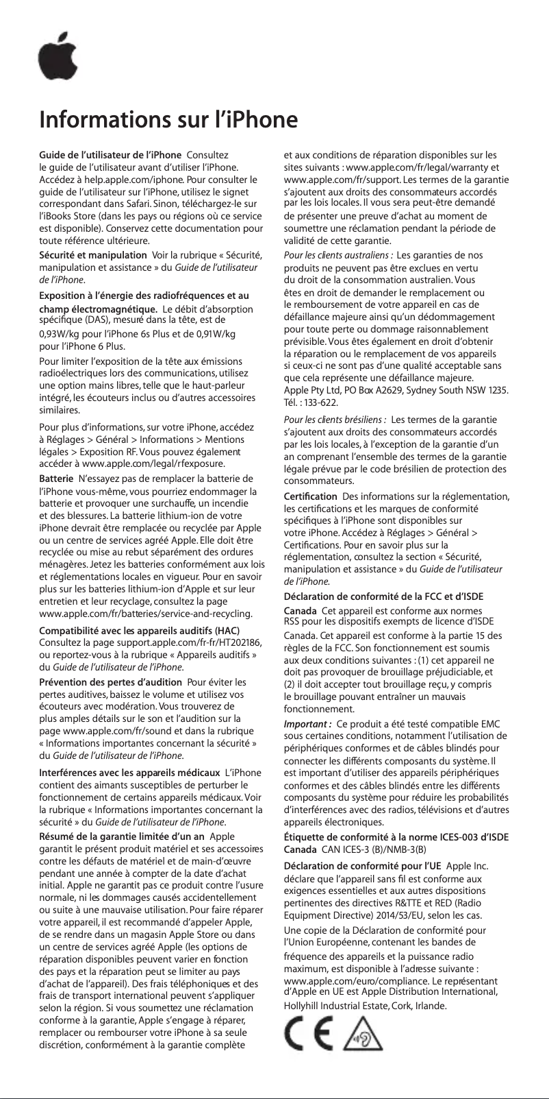 Página 1 del manual Manual de usuario Apple iPhone 6s Plus