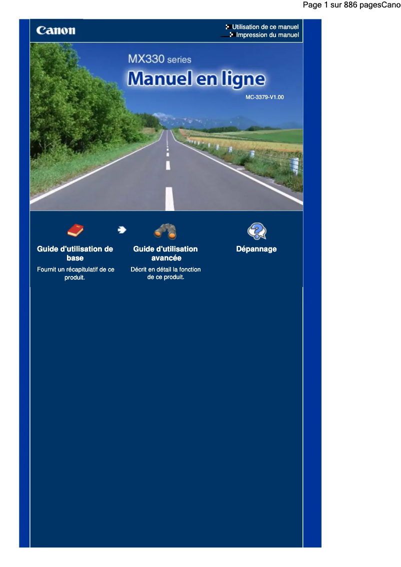 Página 1 del manual Manual de usuario Canon PIXMA MX330