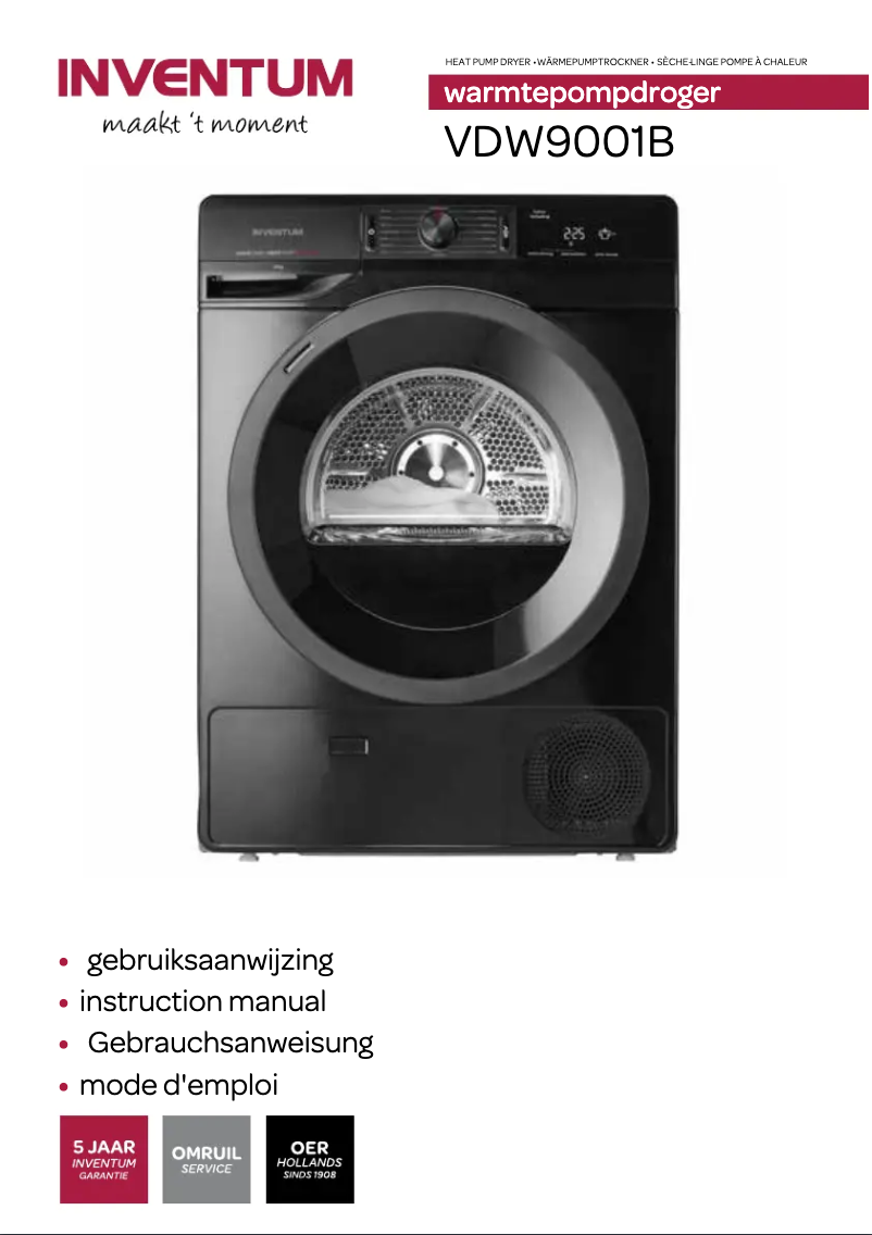 Imagen de la primera página del manual del dispositivo VDW9001B