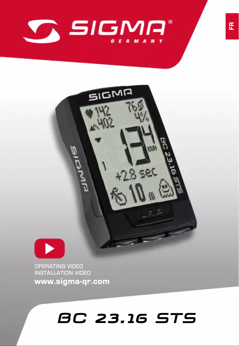 Imagen de la primera página del manual del dispositivo BC 23.16 STS