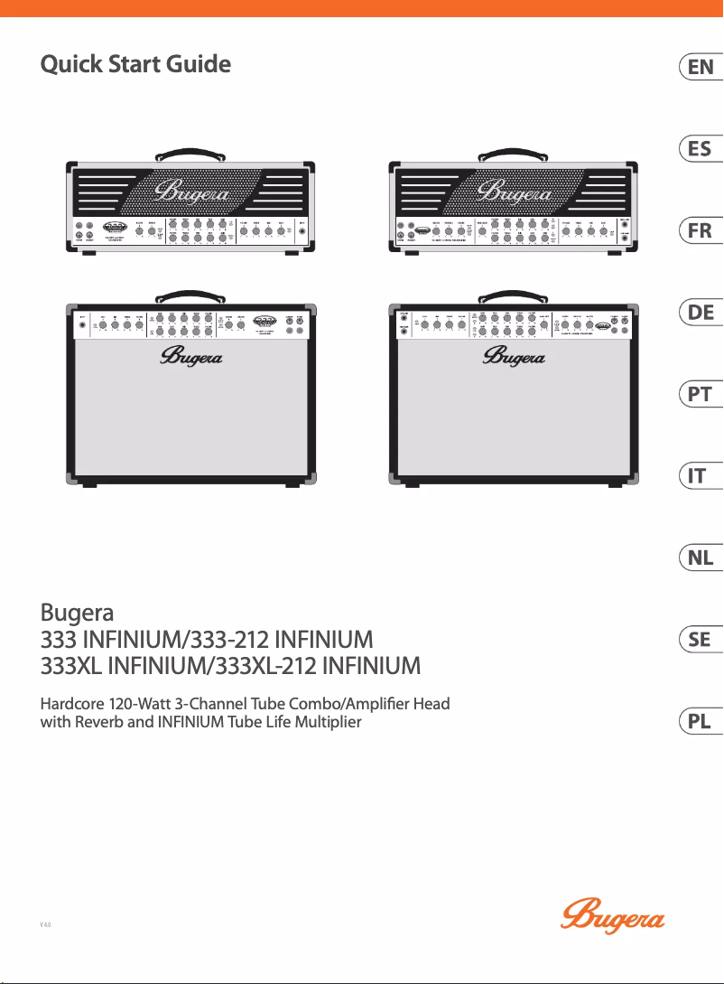 Página nº 1 - Manual de usuario Bugera 333 Infinium