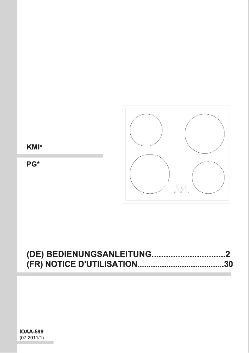 Imagen de la primera página del manual del dispositivo KMI 13294 E