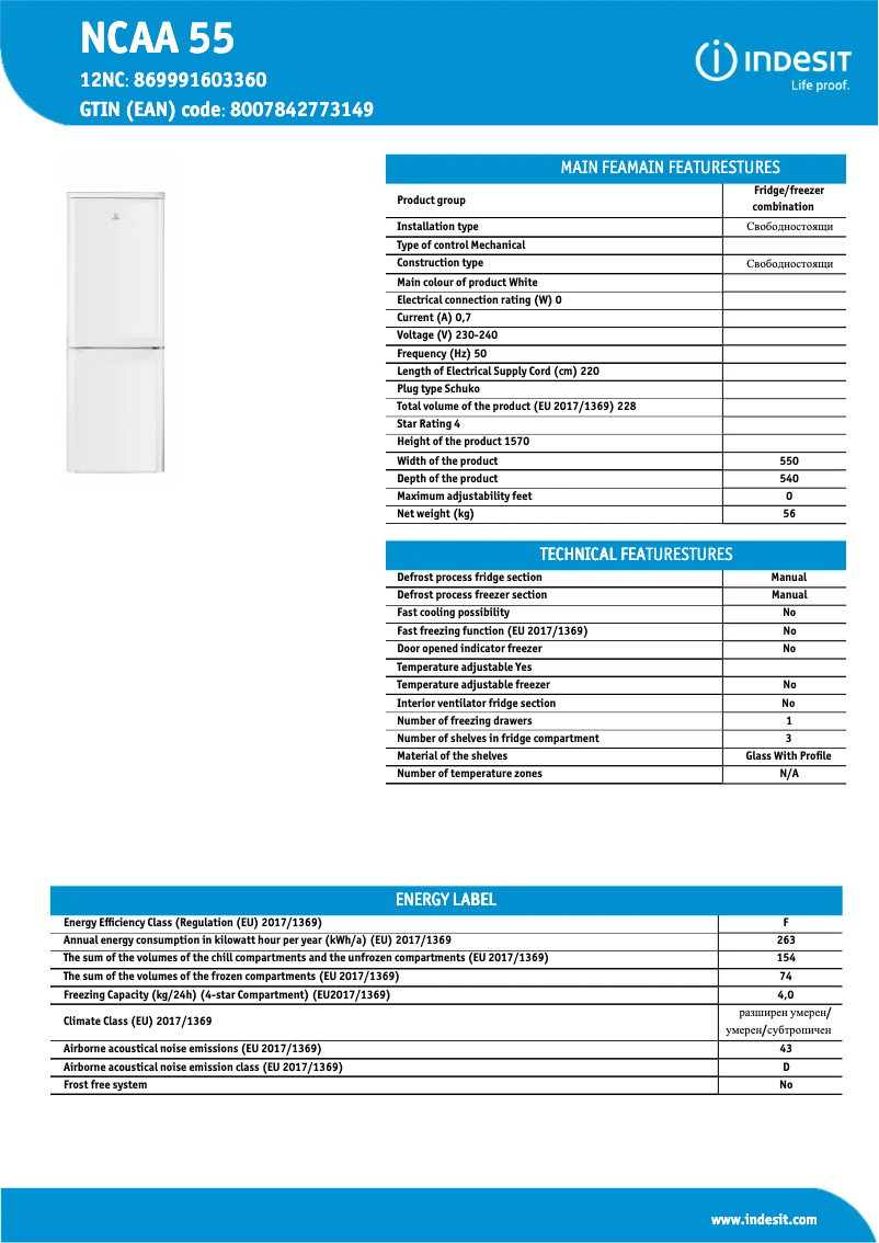 Imagen de la primera página del manual del dispositivo NCAA 55