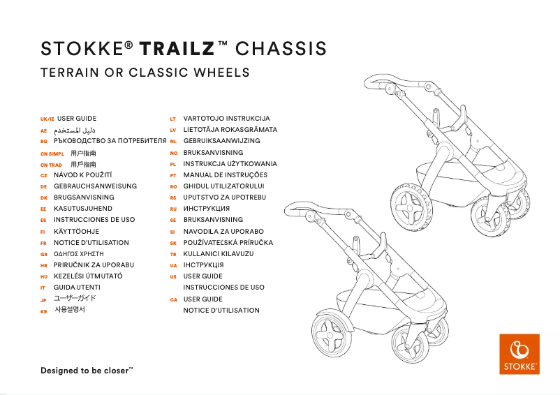 Página 1 del manual Manual de usuario Stokke Trailz