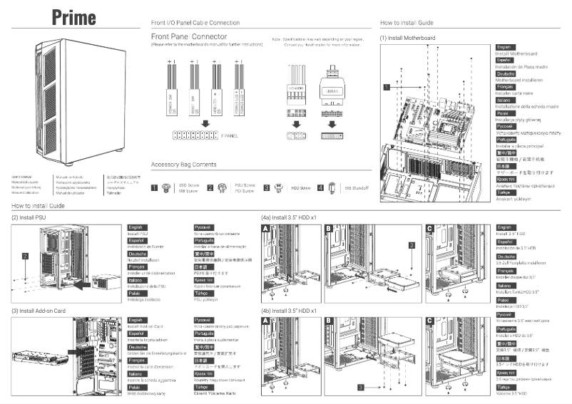 Página nº 1 - Manual de usuario AeroCool Prime