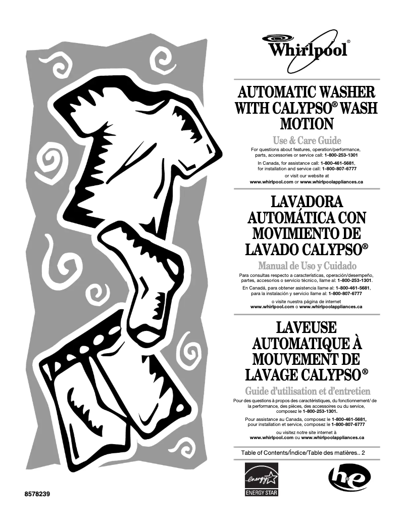 Página 1 del manual Manual de usuario Whirlpool GVW9959KL