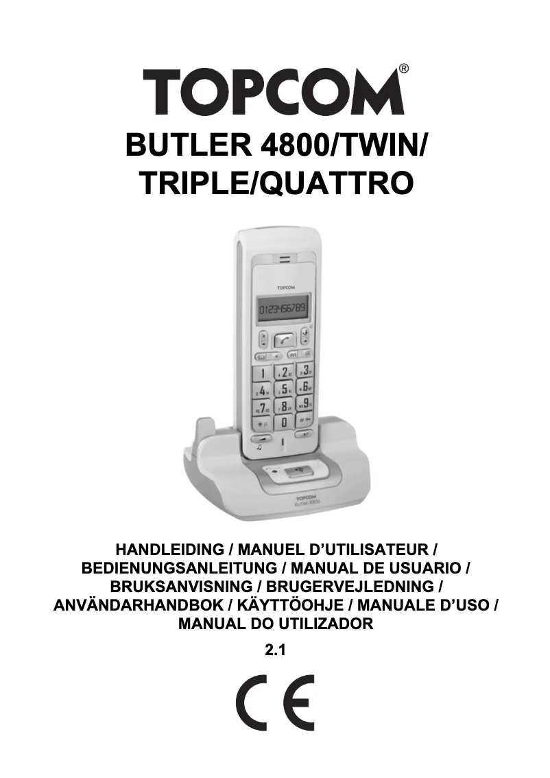 Imagen de la primera página del manual del dispositivo Butler 4800
