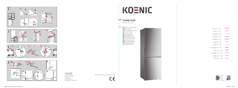 Imagen de la primera página del manual del dispositivo KFK 611 C NF