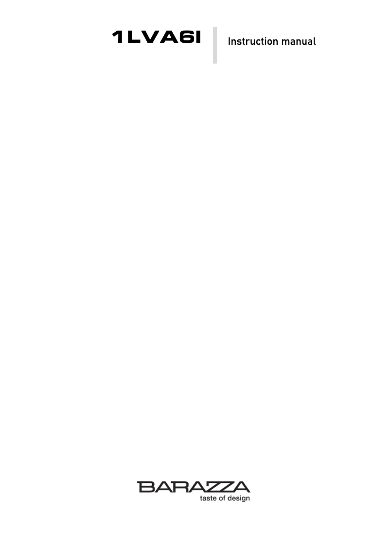 Imagen de la primera página del manual del dispositivo 1LVA6I