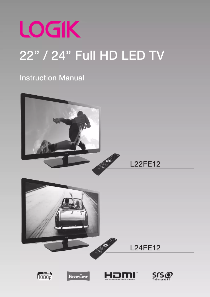 Imagen de la primera página del manual del dispositivo L22FE12
