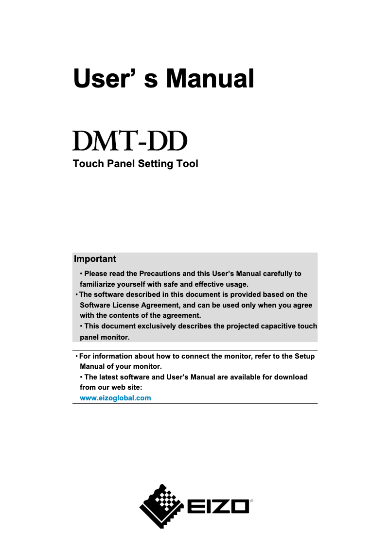 Imagen de la primera página del manual del dispositivo DuraVision MDU5501WT