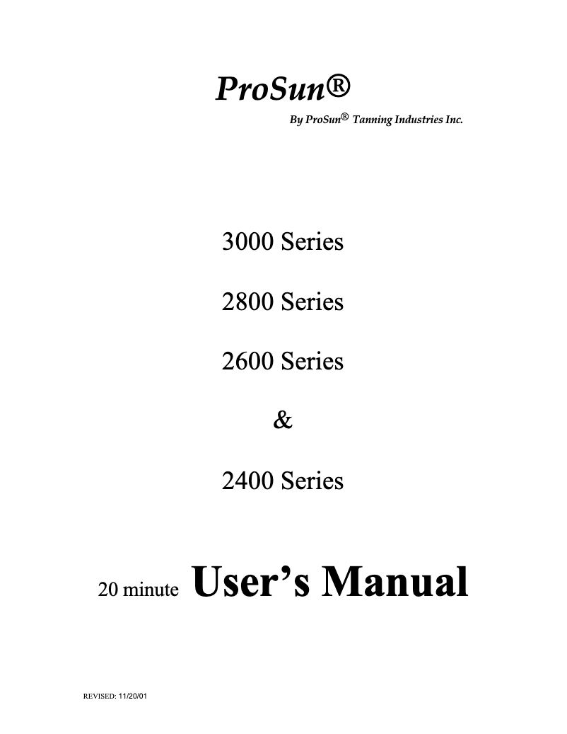 Imagen de la primera página del manual del dispositivo 2600 Series