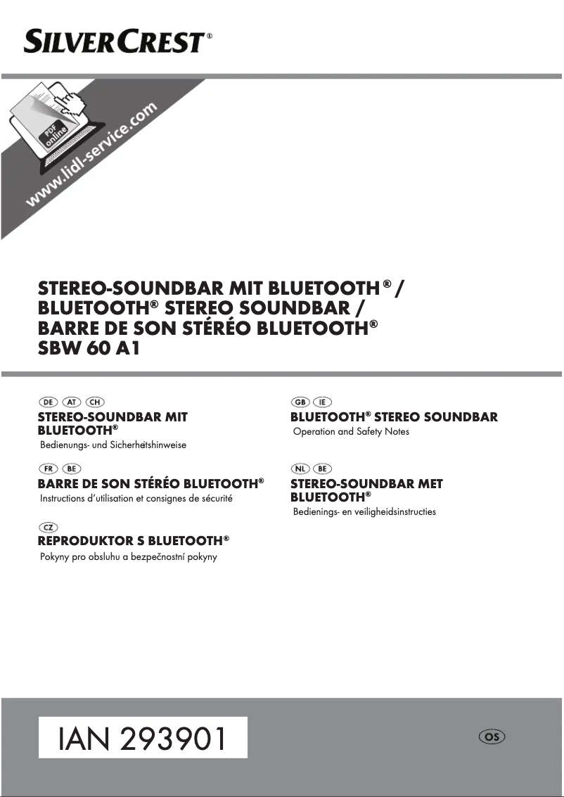 Imagen de la primera página del manual del dispositivo SBW 60 A1